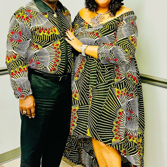 D’IYANU DRESS/MATCHING HEAD-WRAP - Picture 3 of 4